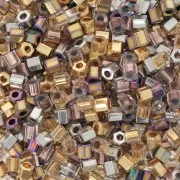 Mix de rocailles Miyuki 8/0 Hex Cut MIX-02 - My Precious x5g