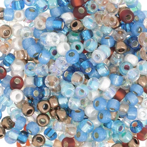 Mix de rocailles Miyuki 8/0 MIX-27 - Surf and Sand x8g
