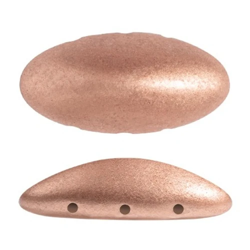 Athos 3D 3 trous® par Puca® 20x10 mm - Light Copper Mat x1