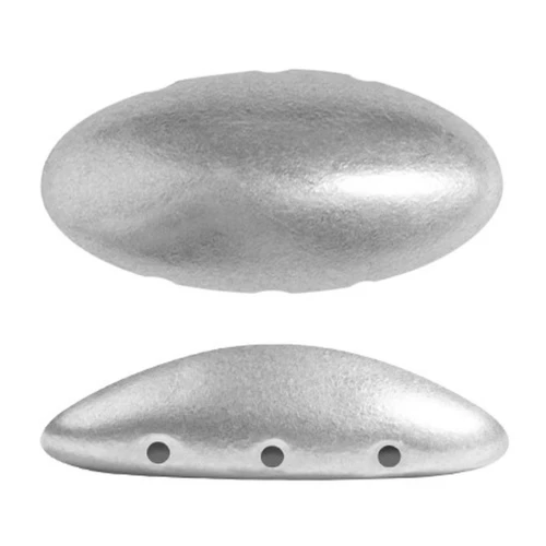 Athos 3D 3 trous® par Puca® 20x10 mm - Silver Mat x1