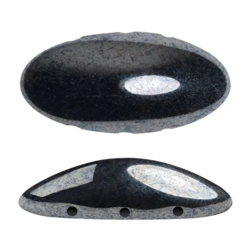 Athos 3D 3 trous® par Puca® 20x10 mm - Jet Hematite x1