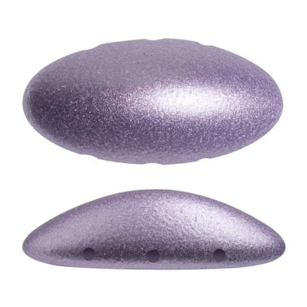 Perles Arcos 5x10mm - Look Céramique Violet Or - DIY Bijoux, 10g - Neuf
