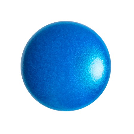 Cabochon rond en verre par Puca® 18 mm - Capri Blue Pearl x1