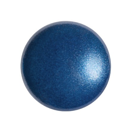 Cabochon rond en verre par Puca® 18 mm - Dark Blue Pearl x1