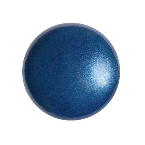 Cabochon rond en verre par Puca® 18 mm - Dark Blue Pearl x1