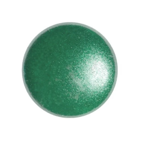 Cabochon rond en verre par Puca® 18 mm - Dark Green Pearl x1