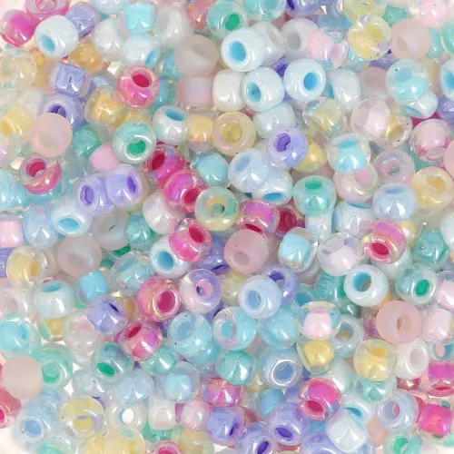 Mix de rocailles Miyuki 8/0 MIX-15 - Spring Flowers x8g