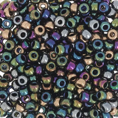 Mix de rocailles Miyuki 8/0 MIX-09 - Metallic Rain x8g