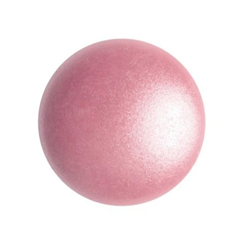 Cabochon rond en verre par Puca® 18 mm - Pink Pearl x1