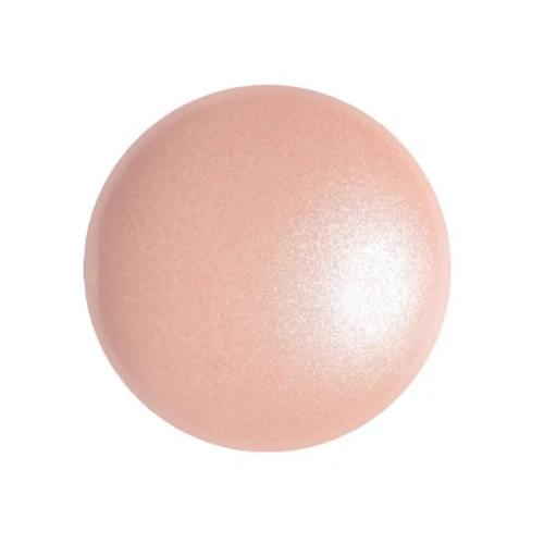 Cabochon rond en verre par Puca® 18 mm - Light Peach Pearl x1
