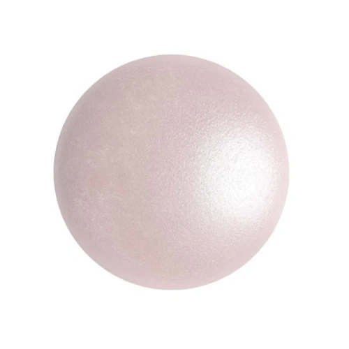 Cabochon rond en verre par Puca® 18 mm - Rosaline Pearl x1