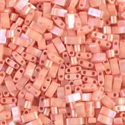 Miyuki Half Tila Beads 5x2.3x1.9 mm HTL-596-1 - Op Tea Rose Luster x10g