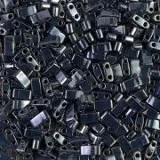 Miyuki Half Tila Beads 5x2.3x1.9 mm HTL-464 - Light Gunmetal x10g