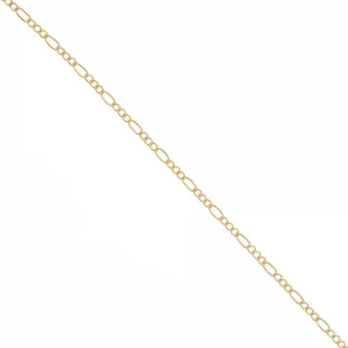 Chaîne maille Figaro alternée (1x3) 2.6 mm - Gold filled (or laminé) x20cm