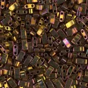 Miyuki Half Tila Beads 5x2.3x1.9 mm HTL-462 - Gold Iris Metallic x10g