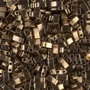 Miyuki Half Tila Beads 5x2.3x1.9 mm HTL-457 - Met Dark Bronze x10g