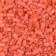 Miyuki Half Tila Beads 5x2.3x1.9 mm HTL-406FR - Mat Op Orange AB x10g