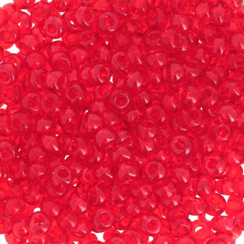 Perles rocailles Preciosa 8/0 3 mm - Transparent Light Siam x20g