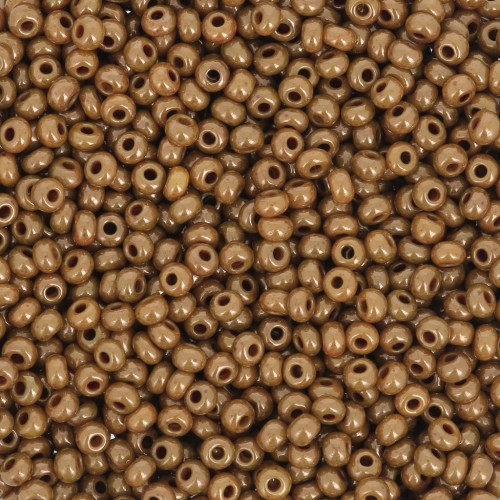 Perles rocailles Preciosa 11/0 2 mm - Opaque Yellow Rose Luster x20g