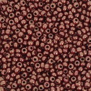Perles rocailles Preciosa 11/0 2 mm - Opaque Gold Chocolate Luster x20g