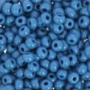 Perles rocailles Preciosa 6/0 4 mm - Opaque Blue Jean x20g