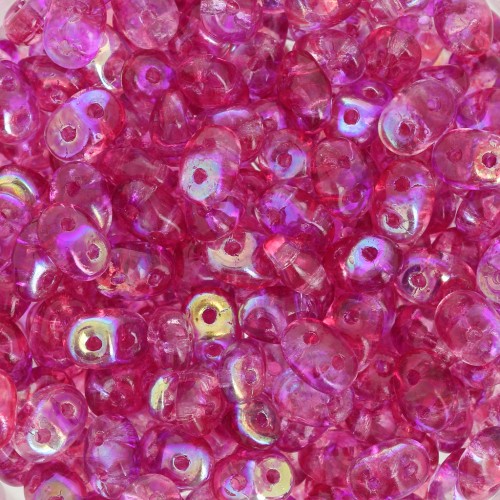 SuperDuo 2.5x5 mm - Summer Rainbow Pink x10g