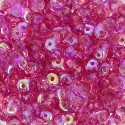 SuperDuo 2.5x5 mm - Summer Rainbow Pink x10g