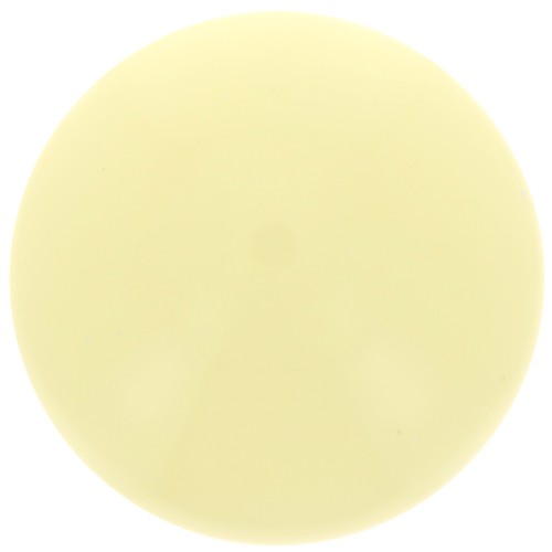 Cabochon rond 12 mm en résine opaque - Jaune pâle x1