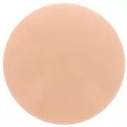 Cabochon rond en résine opaque 12 mm - Peach x1