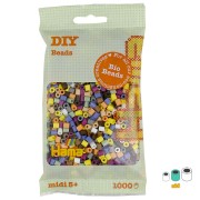 Assortiment de Perles à repasser Hama Bio MIDI 5mm Multicolore pastel n°197 x1000|raw }}