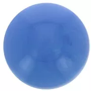 Cabochon rond en résine opaque 12 mm - Bleu x1