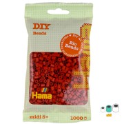 Perles à repasser Hama Bio - MIDI 5 mm - Rouge Foncé Noël (n°22) x1000|raw }}