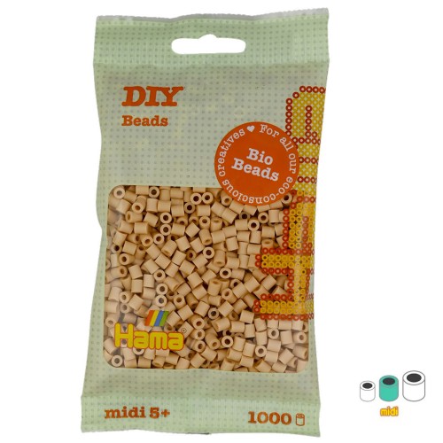 Perles à repasser Hama Bio - MIDI 5 mm - Beige (n°27) x1000