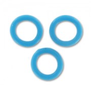 Anneaux séparateurs ronds en caoutchouc 12 mm Aqua x5|raw }}