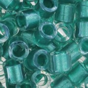 Miyuki Delica 8/0 DBL0904 - Spkl Aqua Green Lined Crystal x8g|raw }}