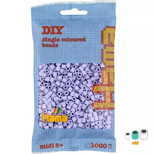Perles à repasser Hama MIDI 5 mm - Lavande clair (n°106) x1000