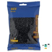 Perles à repasser Hama MIDI 5 mm - Noir (n°18) x3000|raw }}