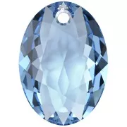 Pendentif PureCrystal 6438 Elliptic Cut Pendant 16 mm - Reinvented Cool Blue x1