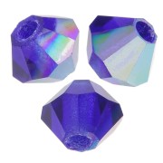 Perles toupies Preciosa - Rondelle Bead 3 mm - Cobalt Blue AB x30|raw }}