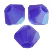 Perles toupies Preciosa - Rondelle Bead 3 mm - Cobalt Blue AB Matt x30