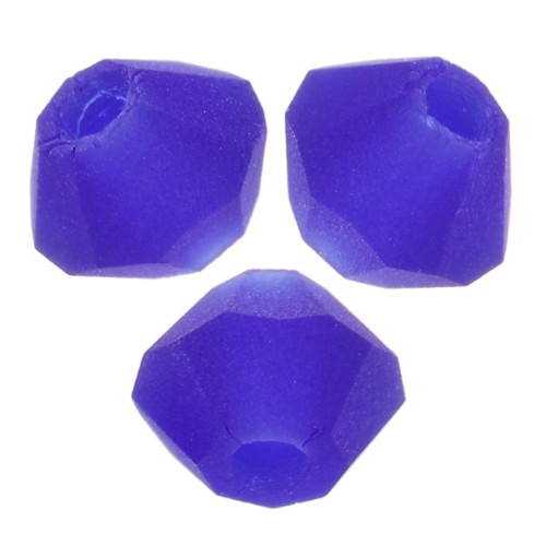 Perles toupies Preciosa - Rondelle Bead 3 mm - Cobalt Blue Matt x30