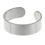 Bague anneau large réglable - 6 mm - Acier inoxydable 316L x1