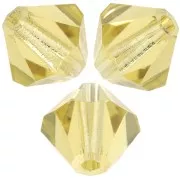 Perles toupies Preciosa - Rondelle Bead 5 mm - Acid Yellow x12