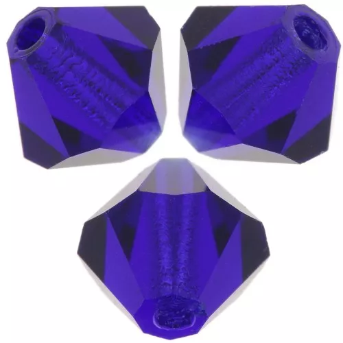 Perles toupies Preciosa - Rondelle Bead 5 mm - Cobalt Blue x12