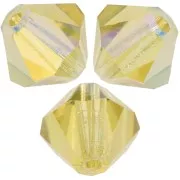 Perles toupies Preciosa - Rondelle Bead 5 mm - Acid Yellow AB x12