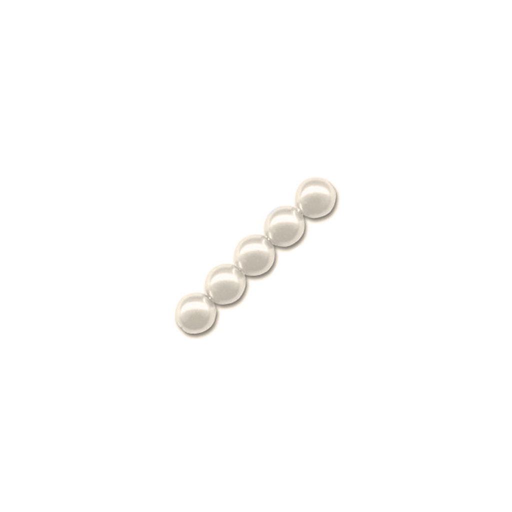25 Perles Nacrées Rondes Blanc 10 Mm - Marque Preciosa - Fabriqué En France - Neuf Pour Création Bijoux