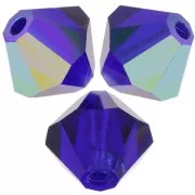 Perles toupies Preciosa - Rondelle Bead 5 mm - Cobalt Blue AB x12