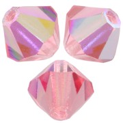 Perles toupies Preciosa - Rondelle Bead 5 mm - Rose Peach AB x12|raw }}