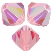 Perles toupies Preciosa - Rondelle Bead 5 mm - Rose Peach AB x12