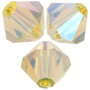 Perles toupies Preciosa - Rondelle Bead 5 mm - Acid Yellow AB 2X x12|raw }}